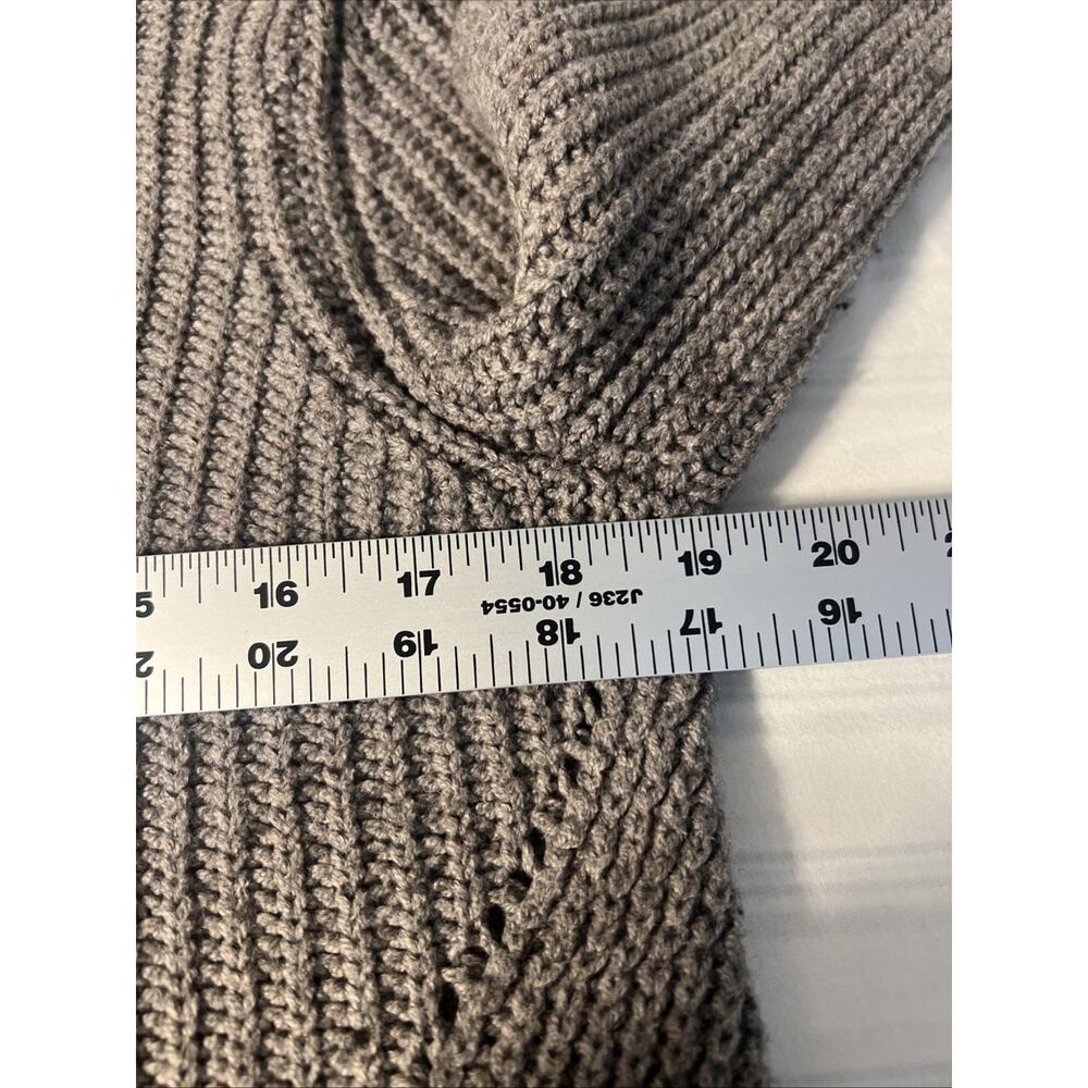 Anthropologie Moth Womens Pullover Sweater Size Small Gray High Low Chunky Knit - Picture 7 of 8